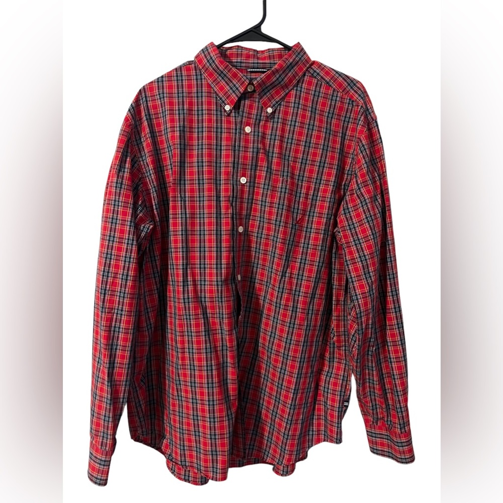NAUTICA Plaid Men’s Button Down Shirt Size XL